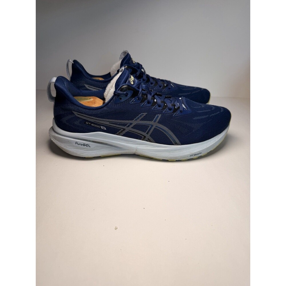 ASICS GT-2000 13 Navy Blue / Light Yellow Men's Running Shoes Size 10.5